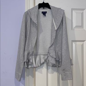 YOUTH Ralph Lauren Grey ruffle jacket